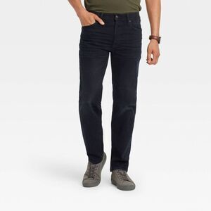 Open Box - Goodfellow & Co -  Men's Slim Straight Leg Black Denim